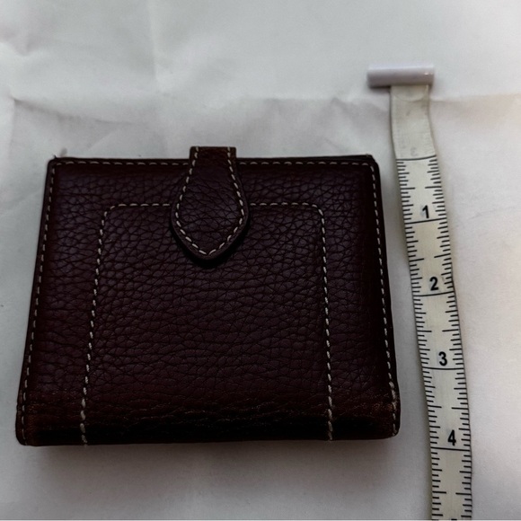 Burberry Brown Leather Buckle Flap French Wallet - Picture 3 of 15